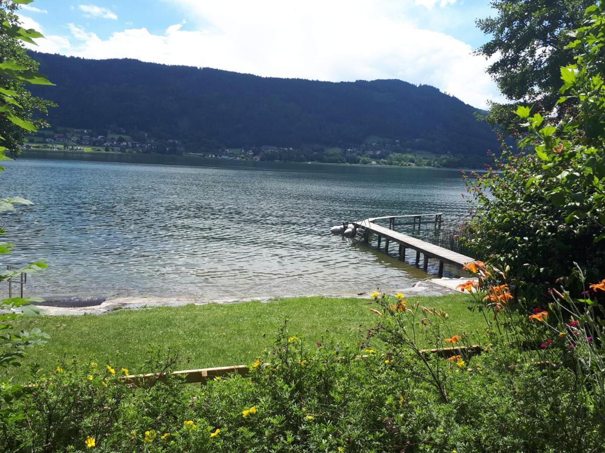 Maren Seeblick Appartement Haus Haensel&Gretel Direkt Am Ossiacher See Mit Hallenbad Stiegl Екстер'єр фото