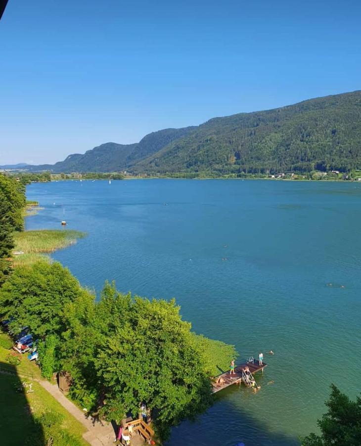 Maren Seeblick Appartement Haus Haensel&Gretel Direkt Am Ossiacher See Mit Hallenbad Stiegl Екстер'єр фото