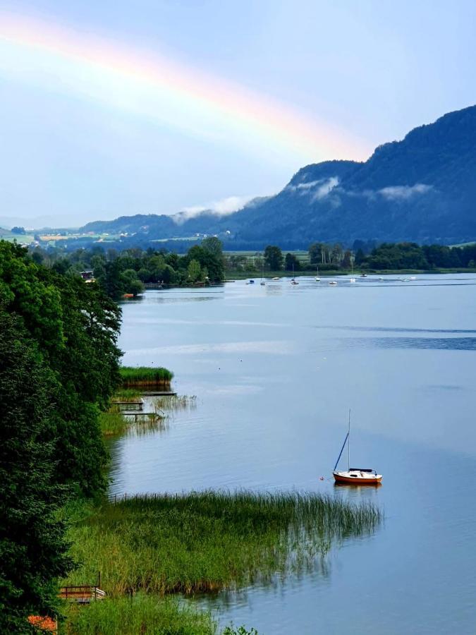 Maren Seeblick Appartement Haus Haensel&Gretel Direkt Am Ossiacher See Mit Hallenbad Stiegl Екстер'єр фото